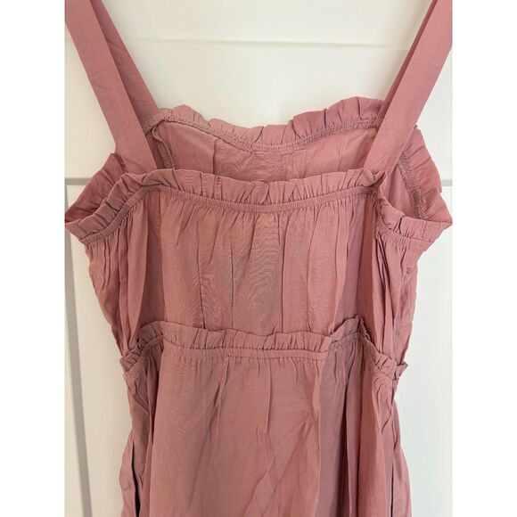 Women’s Button-Down Midi Sundress Sleeveless A-Line Beach Dress Size S NWT - Picture 7 of 8